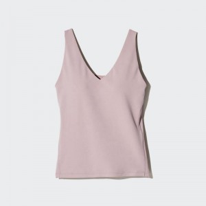 Uniqlo AIRism Active Sleeveless Women Tank Tops Pink US | OYSM-30491