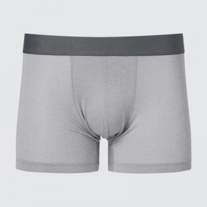 Uniqlo AIRism Boxer (Heather, Low Rise) Men Briefs Light Grey US | SFXL-85102