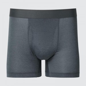 Uniqlo AIRism Boxer (Heather) Men Briefs Grey US | KNPW-60938