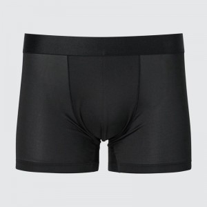 Uniqlo AIRism Boxer (Low Rise) Men Briefs Black US | PJUN-78563