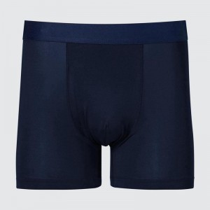 Uniqlo AIRism Boxer Men Briefs Navy US | JSYZ-27094