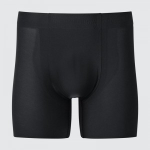 Uniqlo AIRism Boxer (Mesh, Ultra Seamless) Men Briefs Black US | LDZK-58290