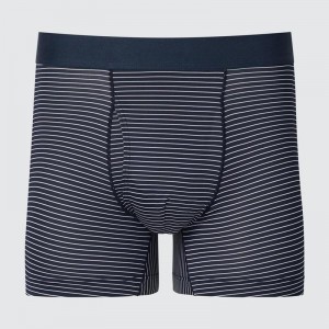 Uniqlo AIRism Boxer (Stripe) Men Briefs Blue US | TSCF-96318