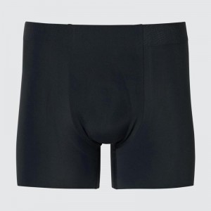 Uniqlo AIRism Boxer (Ultra Seamless) Men Briefs Black US | QUAR-05468