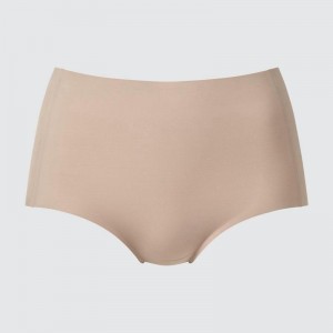 Uniqlo AIRism Seamless (High Rise) Women Briefs Beige US | LYJH-01927