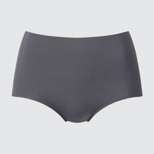 Uniqlo AIRism Seamless (High Rise) Women Briefs Grey US | LSAX-18254