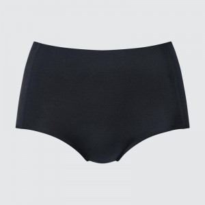 Uniqlo AIRism Seamless (High Rise) Women Briefs Black US | MAGN-16734