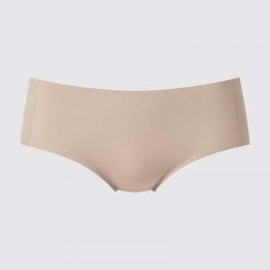 Uniqlo AIRism Seamless (Hiphugger) Women Briefs Beige US | DVFE-52487