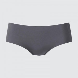 Uniqlo AIRism Seamless (Hiphugger) Women Briefs Grey US | JBKV-68139