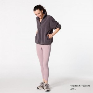 Uniqlo AIRism UV Protection Soft (With Pockets) Women Leggings Pink US | VDTX-26483