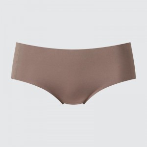 Uniqlo AIRism Ultra Seamless (Hiphugger) Women Briefs Brown US | BNPM-27149