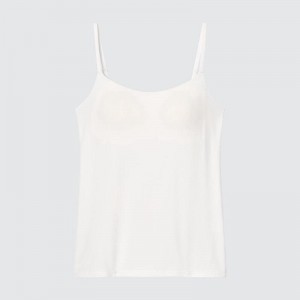 Uniqlo AIRism Women Tank Tops White US | PWAN-90462