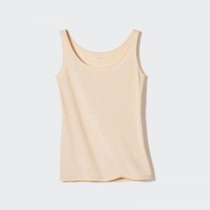 Uniqlo AIRism Women Vest Top Beige US | JIGD-32859