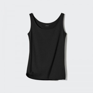 Uniqlo AIRism Women Vest Top Black US | ANQD-27685