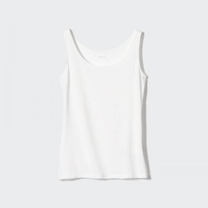 Uniqlo AIRism Women Vest Top White US | BPYC-29538