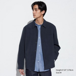 Uniqlo AirSense Men Jackets Navy US | LPYJ-25190