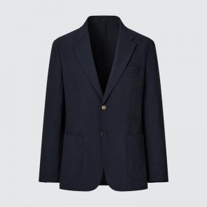 Uniqlo AirSense Men Jackets Navy US | XODW-92085