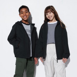 Uniqlo BLOCKTECH Kids' Parka Black US | BNCM-27438