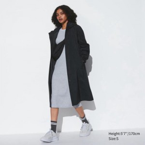 Uniqlo BLOCKTECH Women Coats Black US | FODG-26058