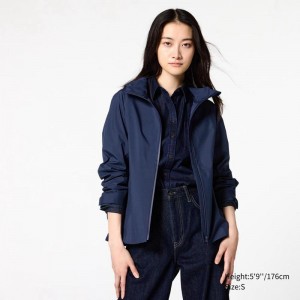 Uniqlo BLOCKTECH Women Parka Navy US | BIQD-16205