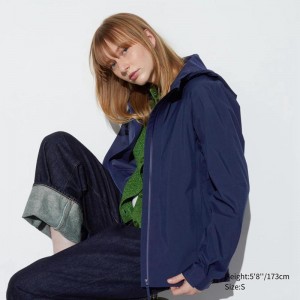 Uniqlo BLOCKTECH Women Parka Navy US | GUKQ-34695