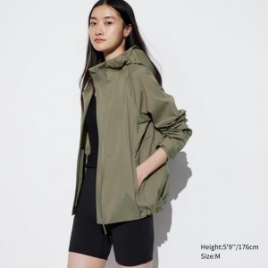 Uniqlo BLOCKTECH Women Parka Olive US | AXHQ-53862