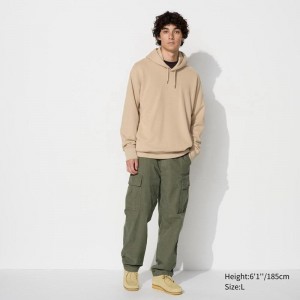 Uniqlo Cargo Men Trousers Olive US | JEIS-03625