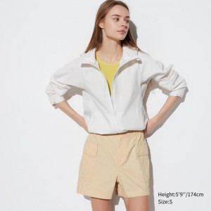 Uniqlo Cargo Women Shorts Beige US | CJIX-04896