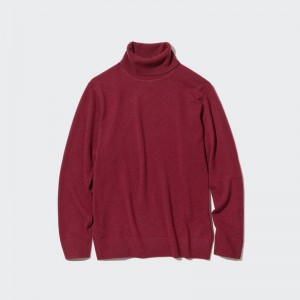 Uniqlo Cashmere Men Jumper Wine US | BAIE-85614