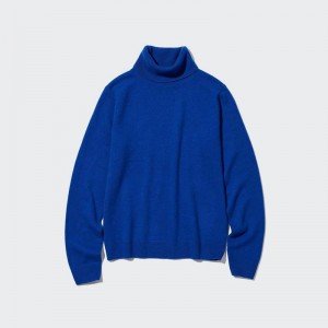 Uniqlo Cashmere Women Jumper Blue US | DRUO-15643