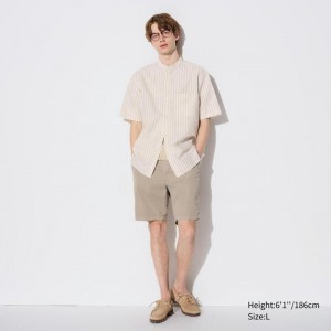 Uniqlo Chino Men Shorts Beige US | CWXH-48217