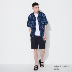 Uniqlo Chino Men Shorts Navy US | SJBY-19824