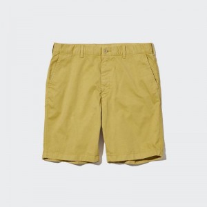 Uniqlo Chino Men Shorts Yellow US | APDZ-56317