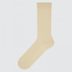 Uniqlo Colour Men Socks Beige US | KADH-67085