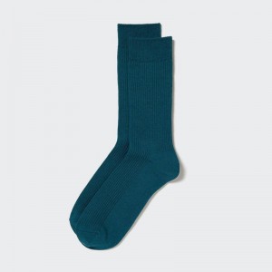 Uniqlo Colour Men Socks Blue US | KEDN-83142