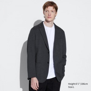 Uniqlo Comfort Men Jackets Dark Grey US | GOHU-21347