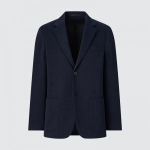 Uniqlo Comfort Men Jackets Navy US | DJWR-27318