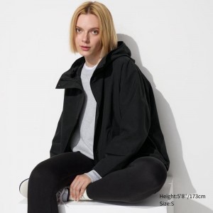 Uniqlo Cotton Blend Women Parka Black US | CWZO-93826