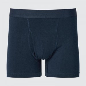 Uniqlo Cotton Boxer Men Briefs Navy US | AGDF-93062