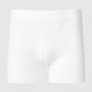 Uniqlo Cotton Boxer Men Briefs White US | FIZD-57086