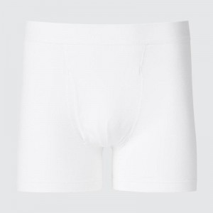 Uniqlo Cotton Boxer Men Briefs White US | MPYR-38256