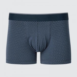 Uniqlo Cotton Low Rise Boxer Men Briefs Navy US | WMQS-65984