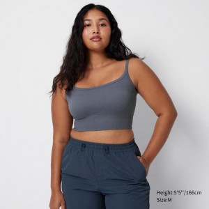 Uniqlo Cropped Women Camisoles Grey US | MOKW-64508