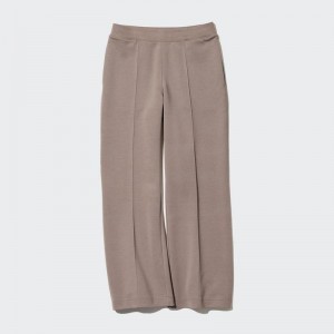 Uniqlo DRY Sweat Track Women Trousers Brown US | XPYS-14738