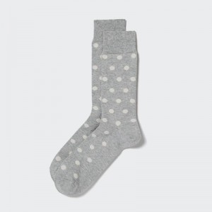 Uniqlo (Dot) Men Socks Grey US | AOBU-71940