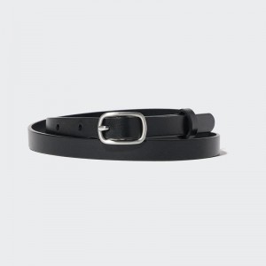 Uniqlo Dress Skinny Women Belt Black US | UZRC-74912