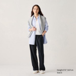 Uniqlo Flannel Women Trousers Black US | XFJN-65912