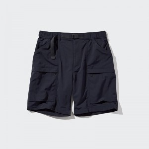 Uniqlo Geared Men Shorts Black US | WLQO-70812