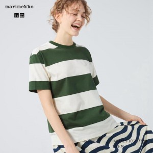 Uniqlo Graphic Women T-Shirts Olive US | FYAW-76284