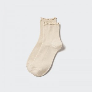 Uniqlo HEATTECH (Crew Mellow) Women Socks Tights Natural US | HMLX-18624